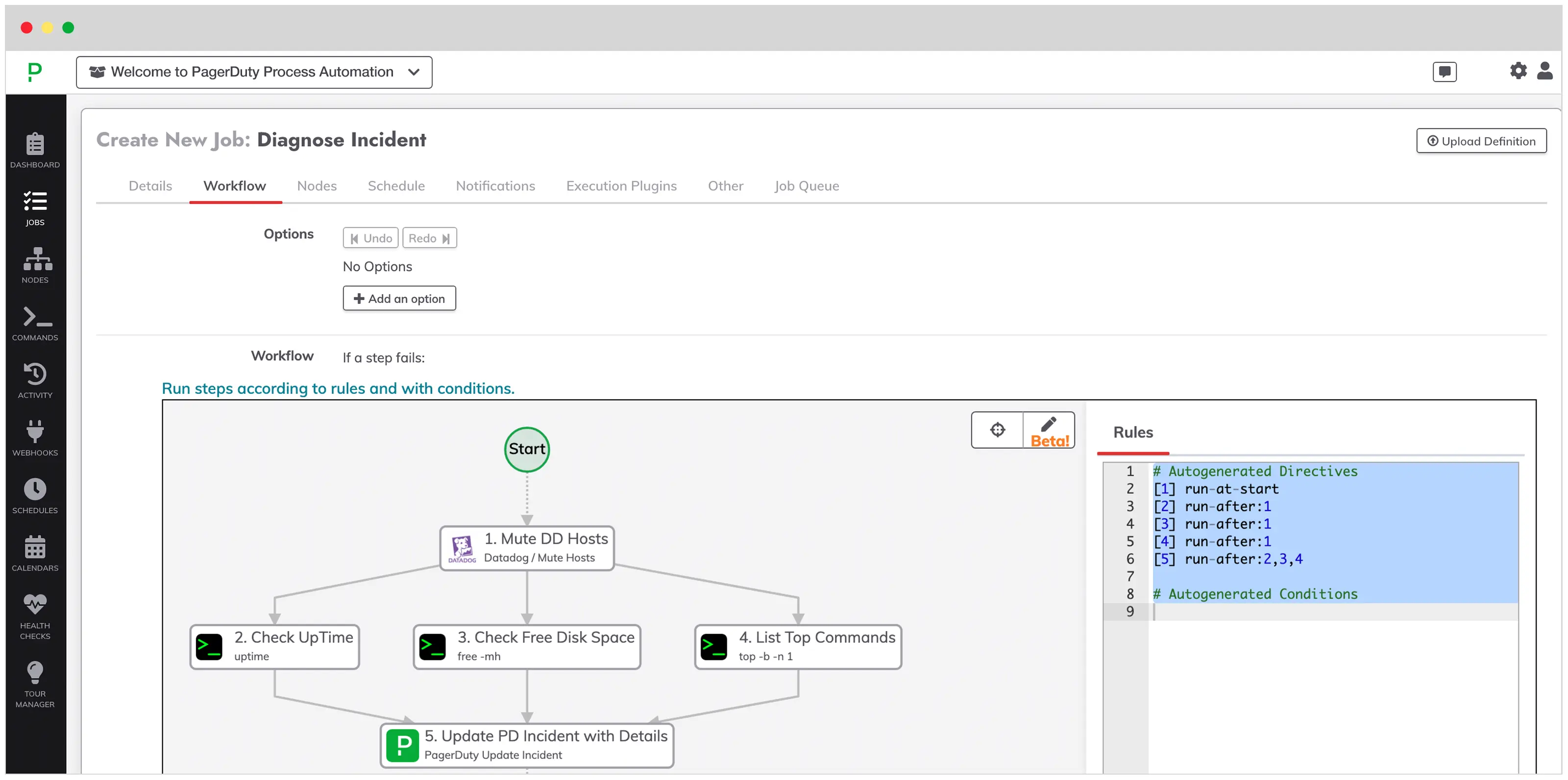 PagerDuty Runbook Automation のイメージ